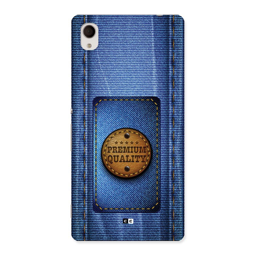 Premium Quality Denim Back Case for Xperia M4