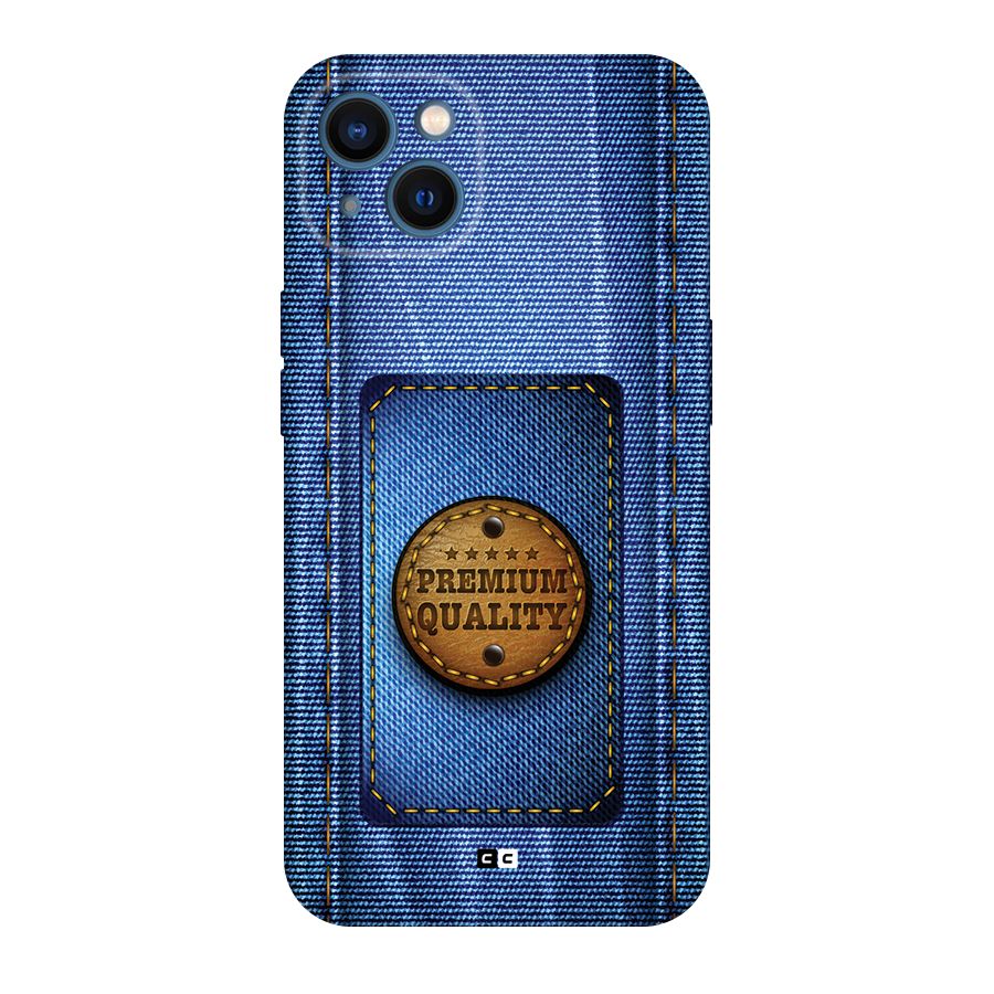 Premium Quality Denim Back Case for iPhone 13