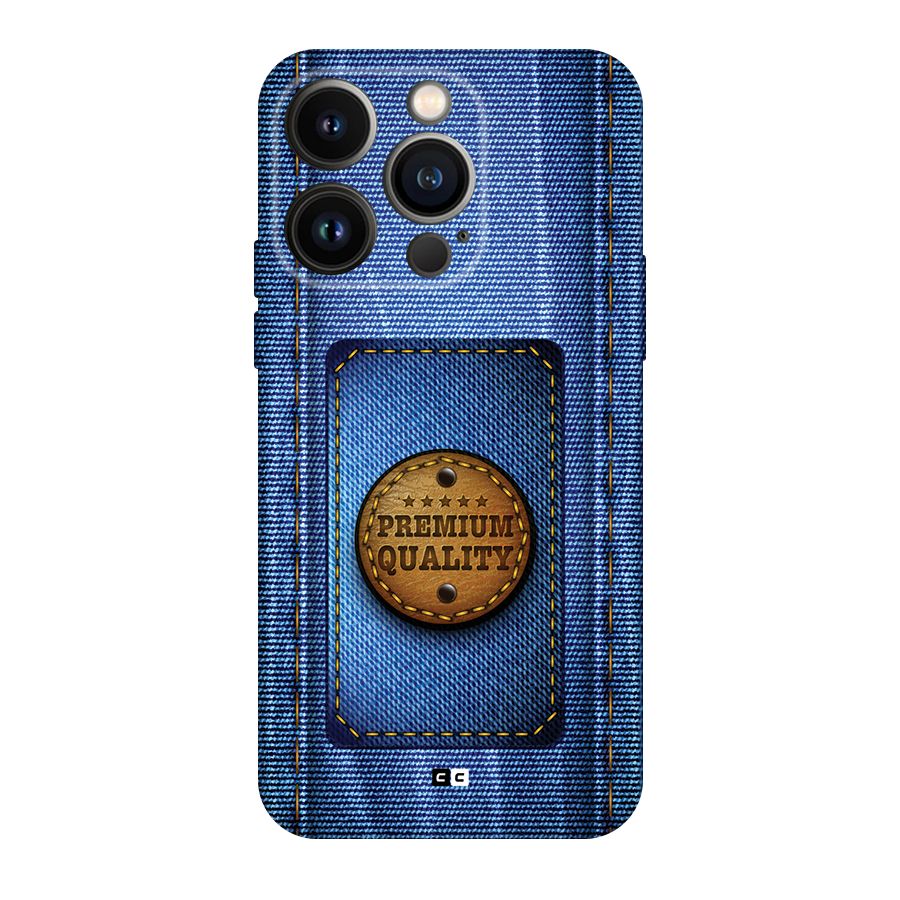 Premium Quality Denim Back Case for iPhone 14 Pro