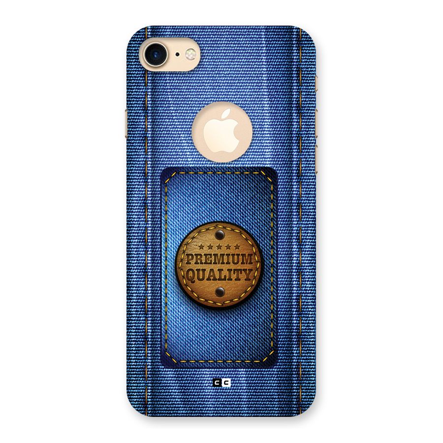 Premium Quality Denim Back Case for iPhone 7 Logo Cut