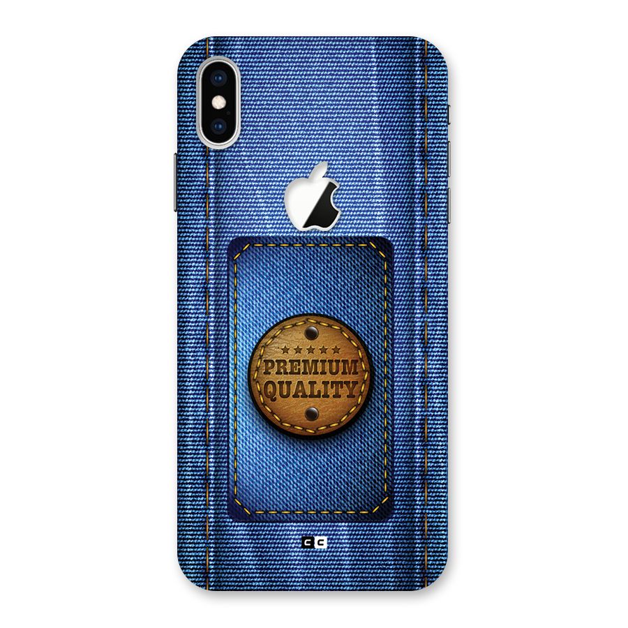 Premium Quality Denim Back Case for iPhone XS Max Apple Cut