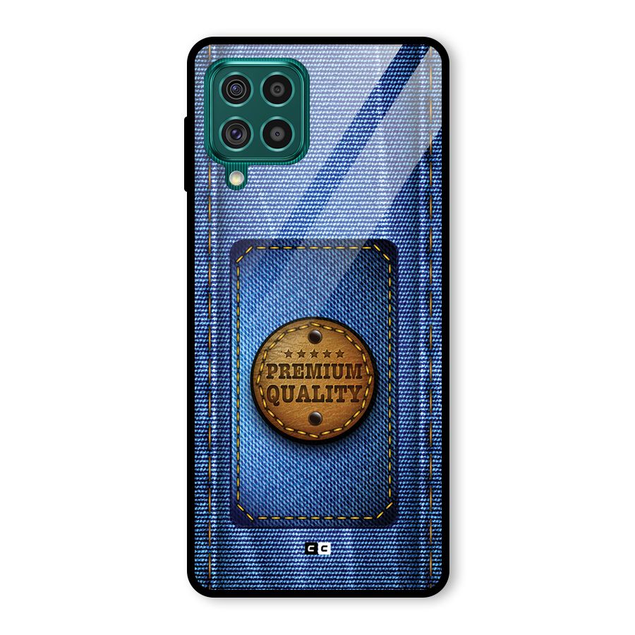 Premium Quality Denim Glass Back Case for Galaxy F62