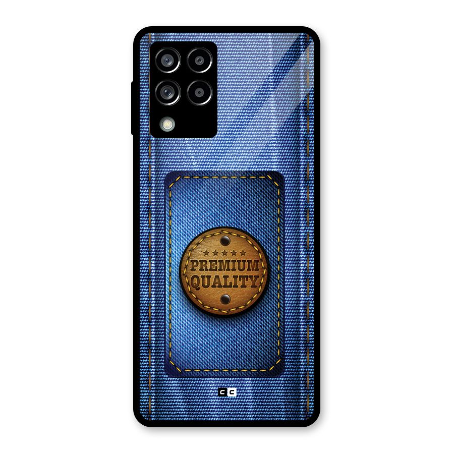 Premium Quality Denim Glass Back Case for Galaxy M53 5G