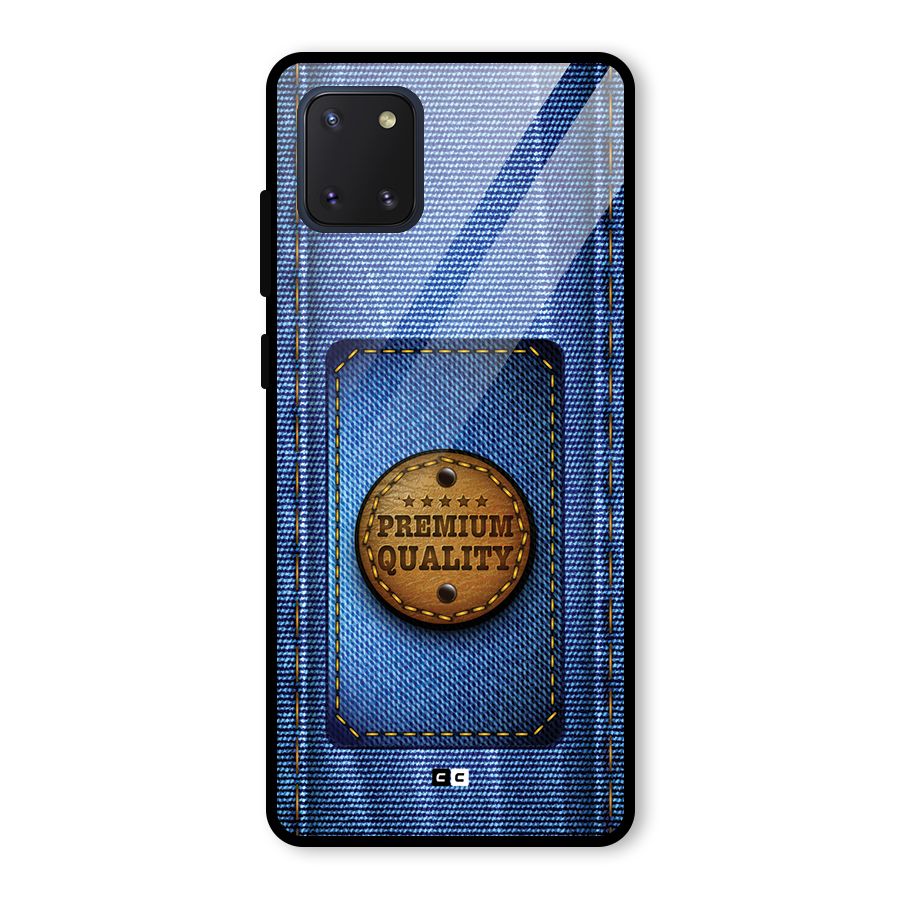 Premium Quality Denim Glass Back Case for Galaxy Note 10 Lite