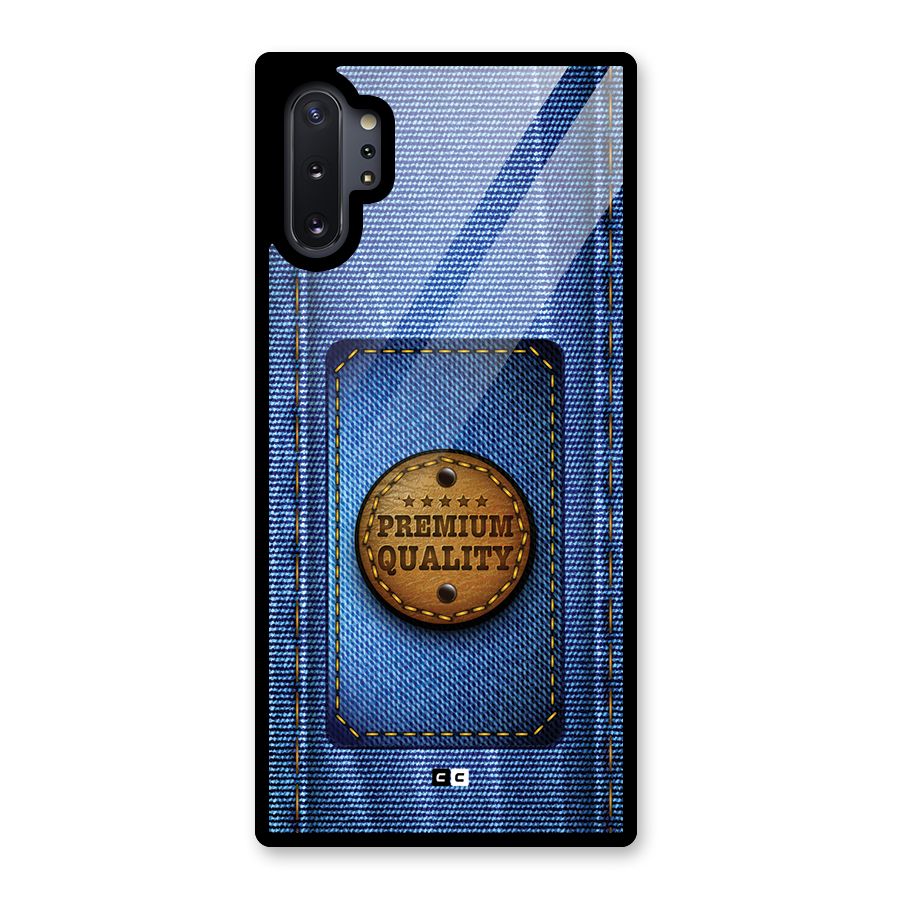 Premium Quality Denim Glass Back Case for Galaxy Note 10 Plus