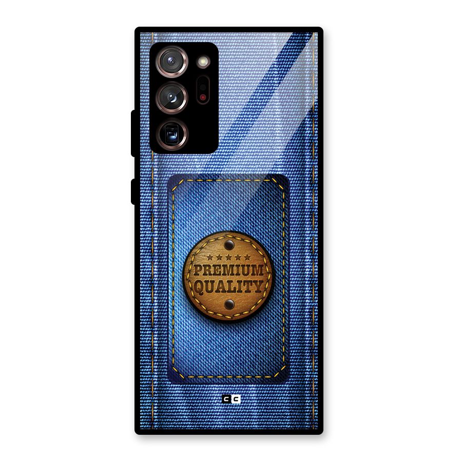 Premium Quality Denim Glass Back Case for Galaxy Note 20 Ultra