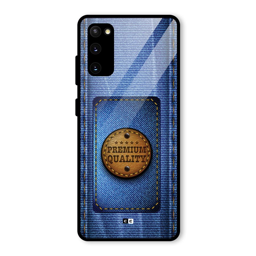 Premium Quality Denim Glass Back Case for Galaxy S20 FE 5G