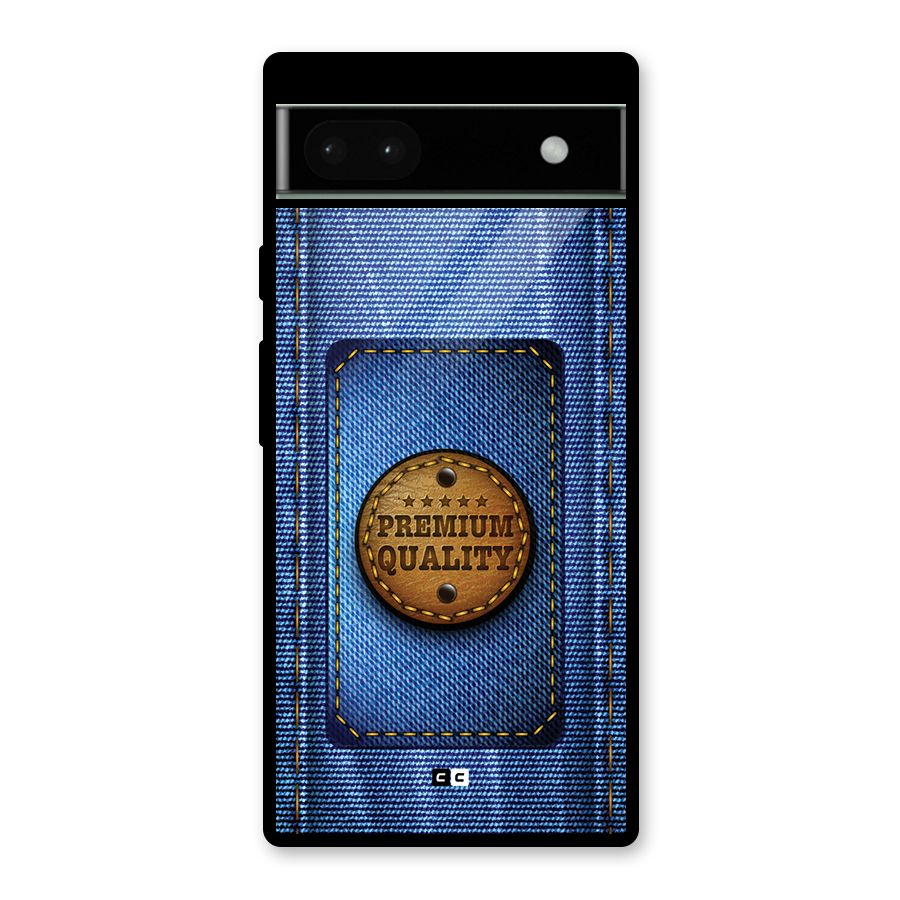 Premium Quality Denim Glass Back Case for Google Pixel 6a