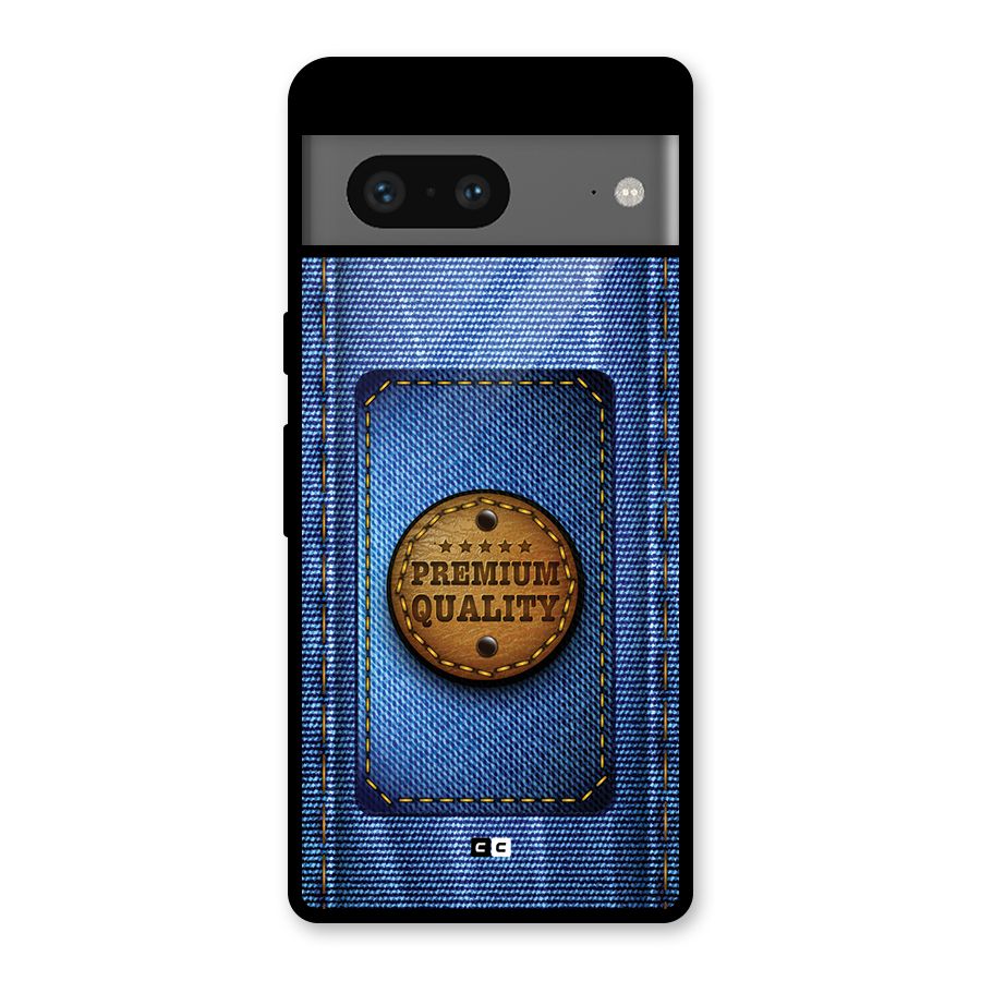 Premium Quality Denim Glass Back Case for Google Pixel 7