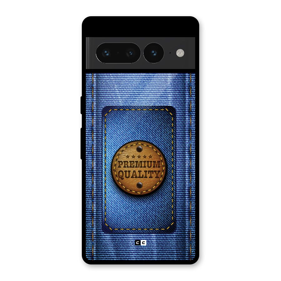 Premium Quality Denim Glass Back Case for Google Pixel 7 Pro