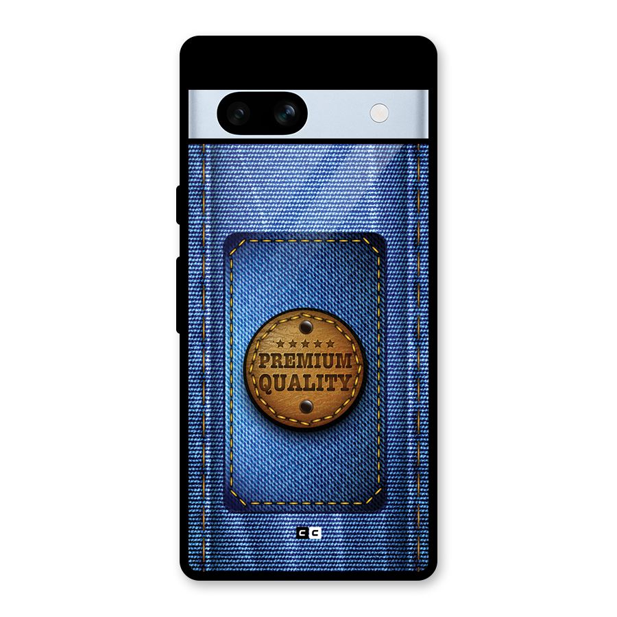 Premium Quality Denim Glass Back Case for Google Pixel 7a