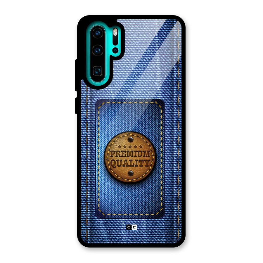 Premium Quality Denim Glass Back Case for Huawei P30 Pro