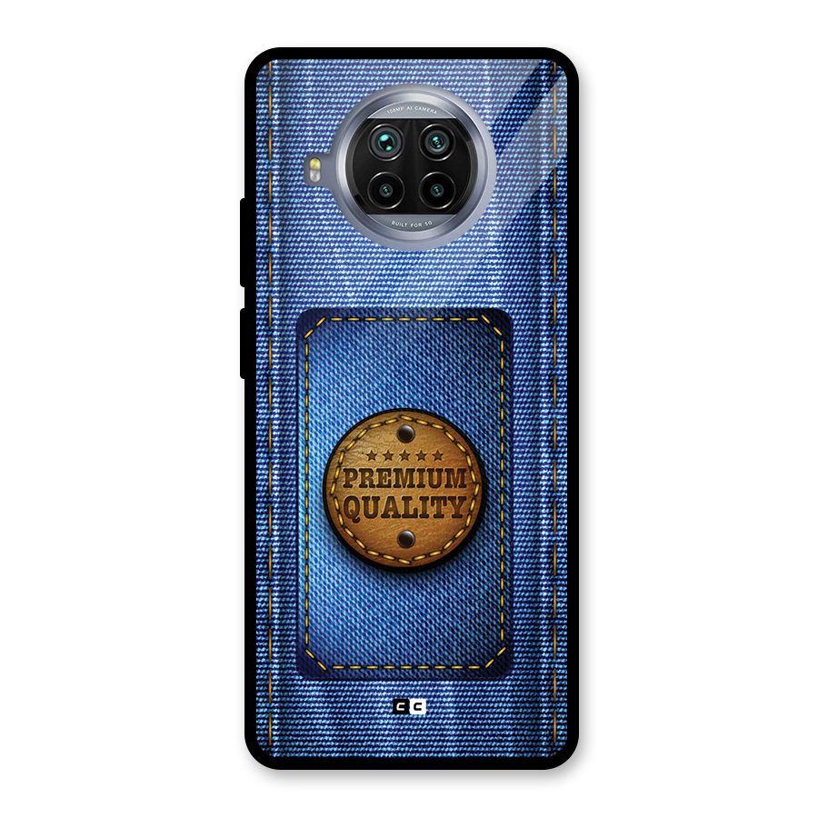 Premium Quality Denim Glass Back Case for Mi 10i