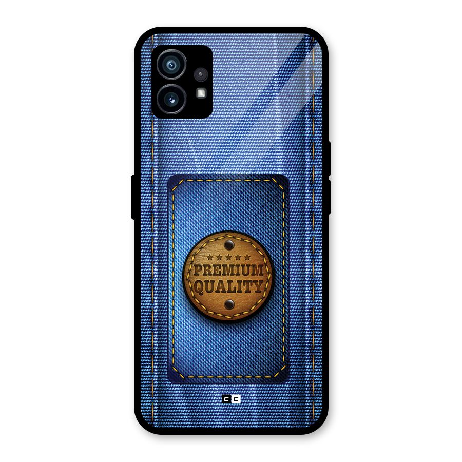 Premium Quality Denim Glass Back Case for Nothing Phone 1