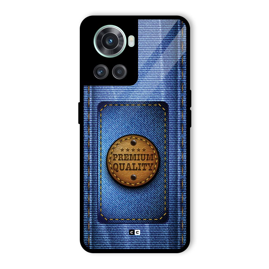 Premium Quality Denim Glass Back Case for OnePlus 10R