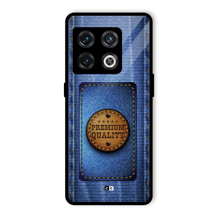 Premium Quality Denim Glass Back Case for OnePlus 10 Pro 5G