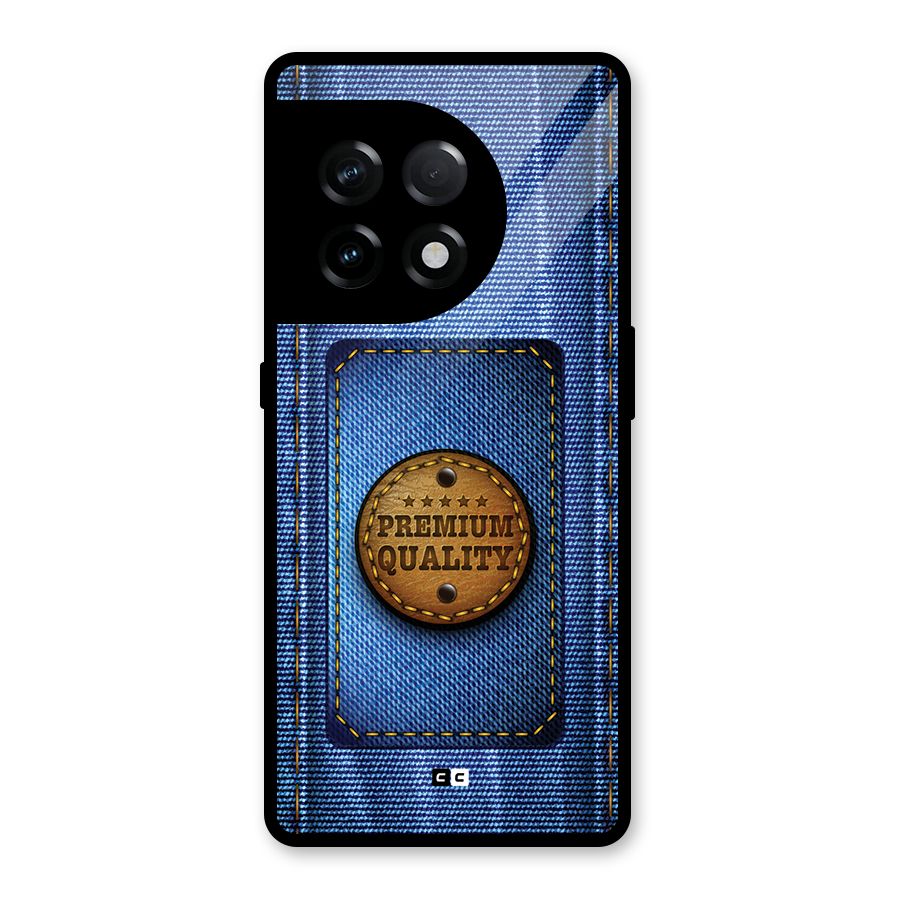 Premium Quality Denim Glass Back Case for OnePlus 11R