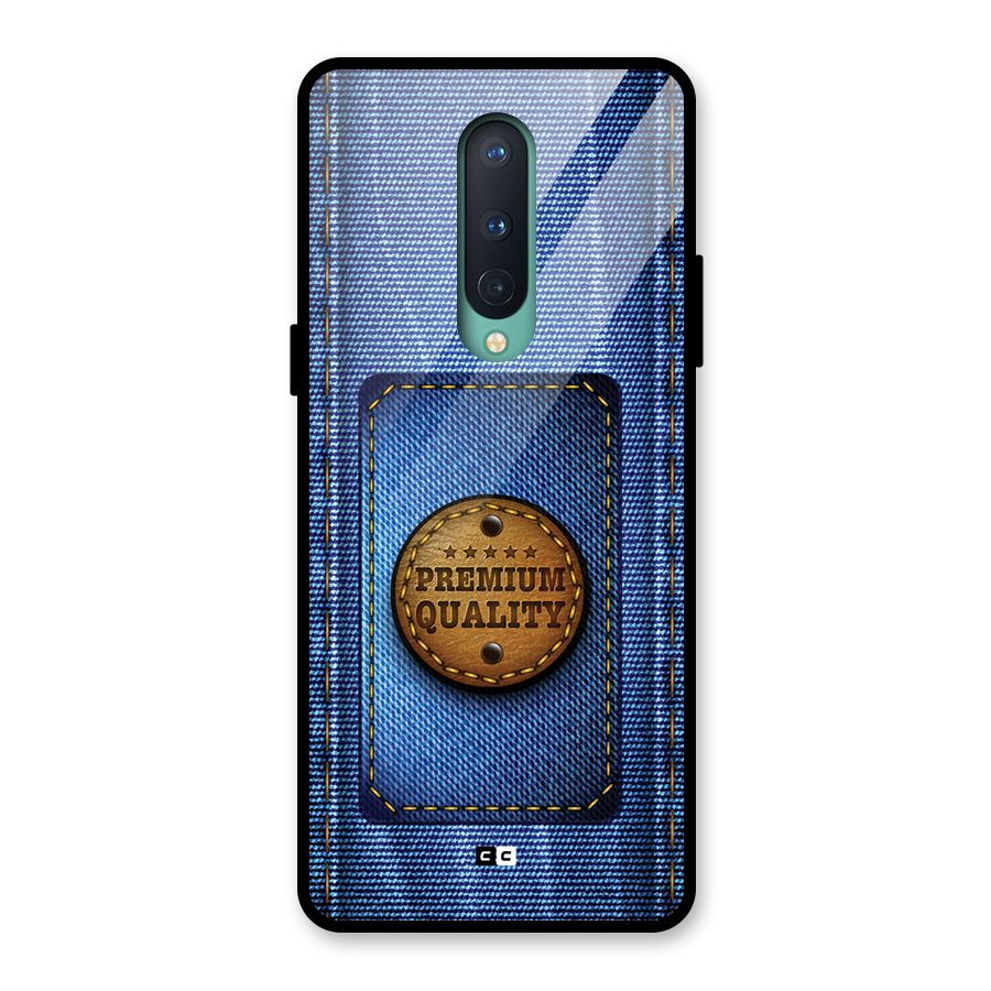 Premium Quality Denim Glass Back Case for OnePlus 8