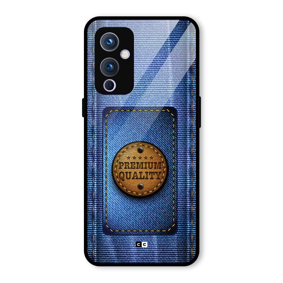 Premium Quality Denim Glass Back Case for OnePlus 9