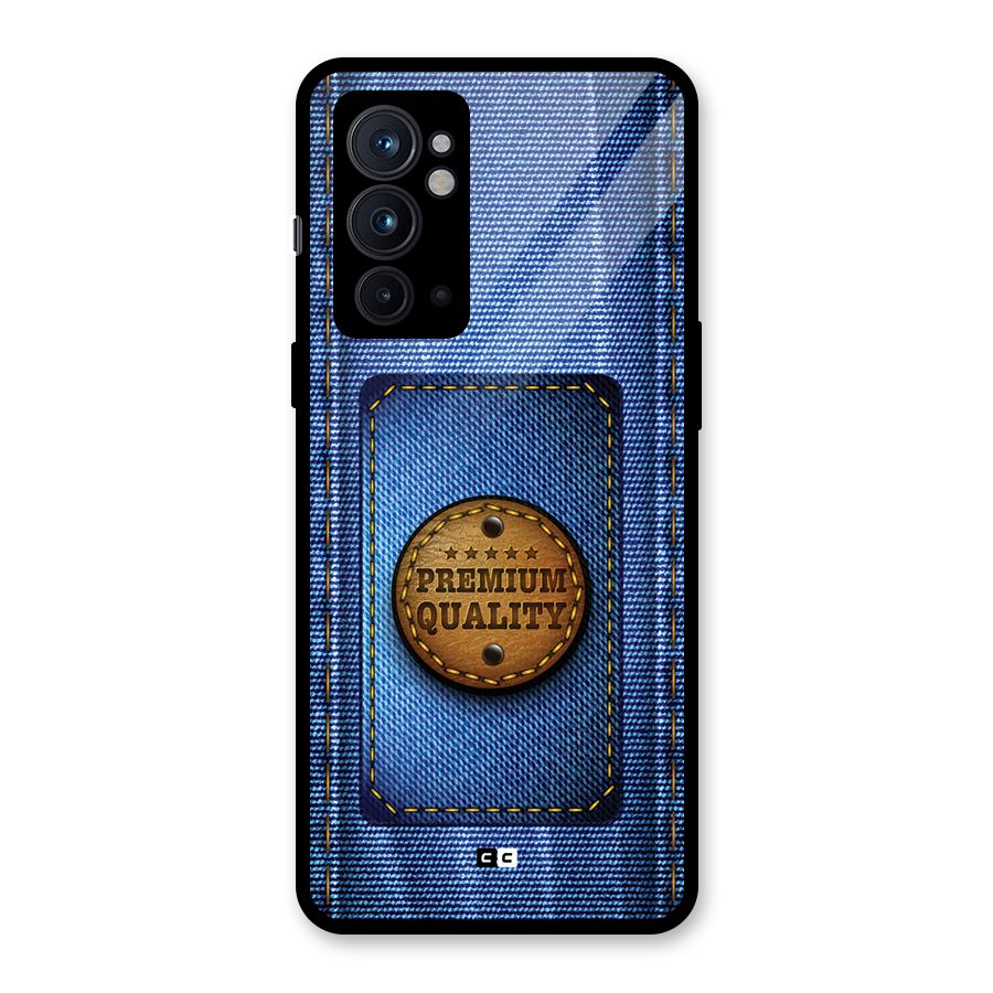Premium Quality Denim Glass Back Case for OnePlus 9RT 5G