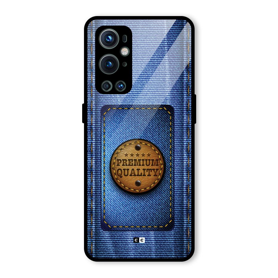 Premium Quality Denim Glass Back Case for OnePlus 9 Pro