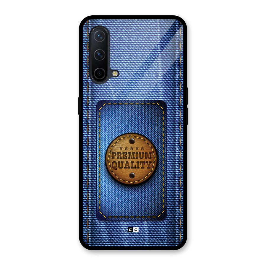 Premium Quality Denim Glass Back Case for OnePlus Nord CE 5G