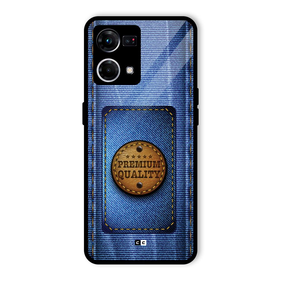 Premium Quality Denim Glass Back Case for Oppo F21 Pro 5G