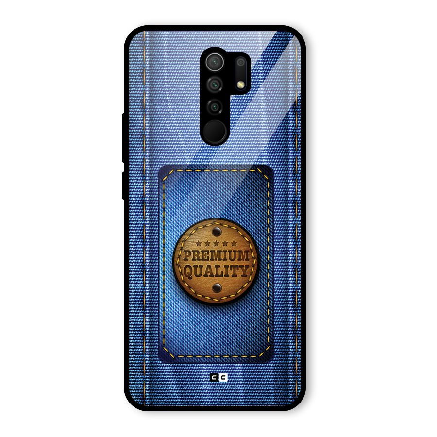 Premium Quality Denim Glass Back Case for Poco M2