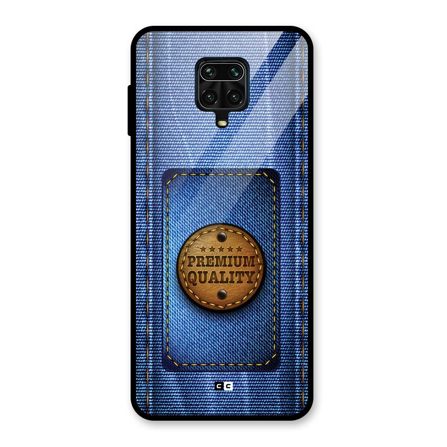 Premium Quality Denim Glass Back Case for Poco M2 Pro
