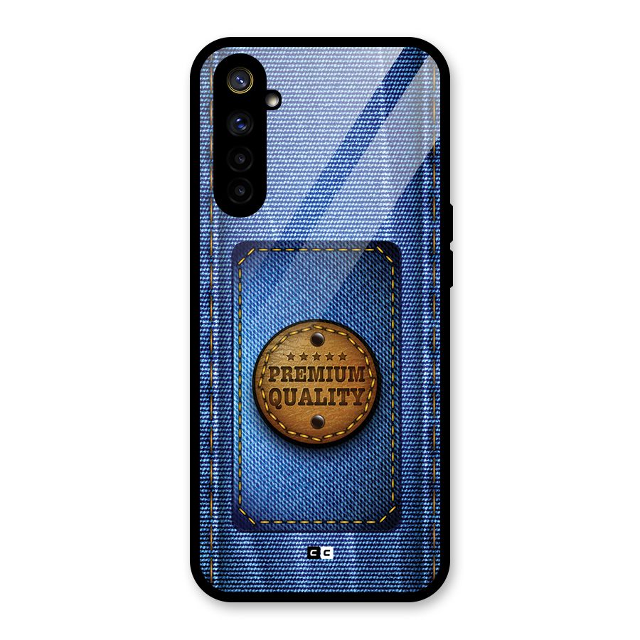 Premium Quality Denim Glass Back Case for Realme 6