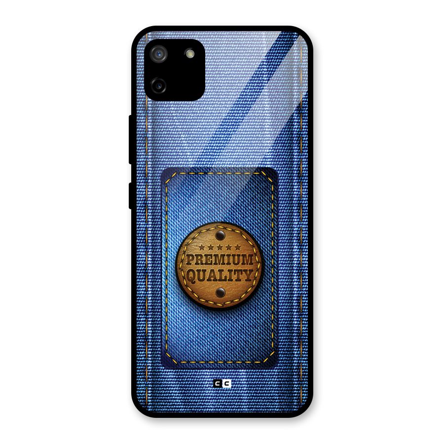 Premium Quality Denim Glass Back Case for Realme C11