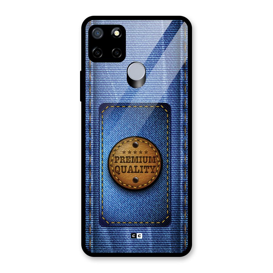 Premium Quality Denim Glass Back Case for Realme Narzo 20