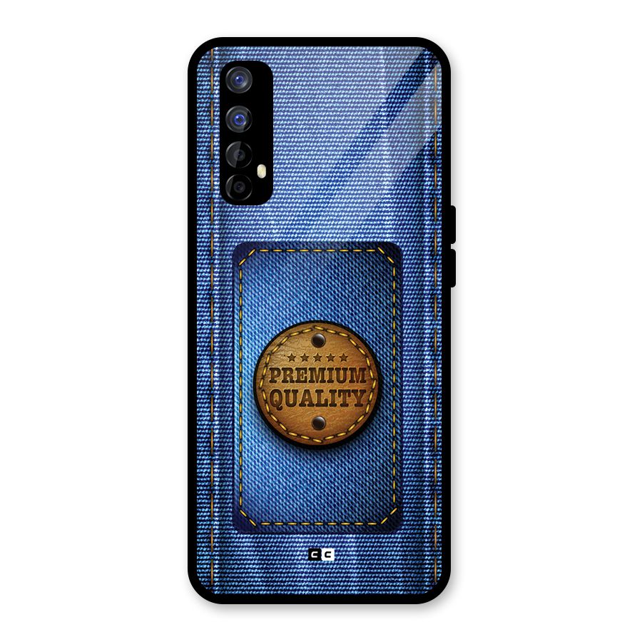 Premium Quality Denim Glass Back Case for Realme Narzo 20 Pro