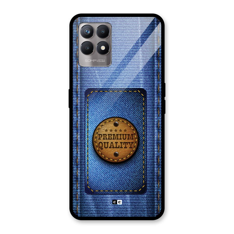 Premium Quality Denim Glass Back Case for Realme Narzo 50