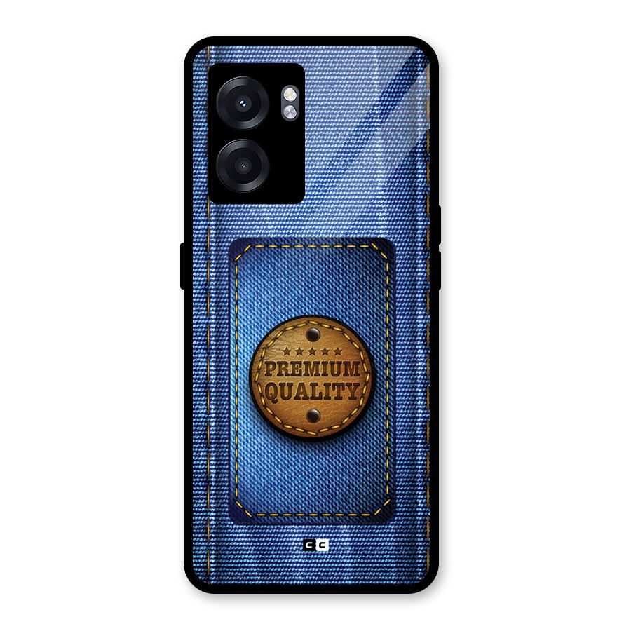 Premium Quality Denim Glass Back Case for Realme Narzo 50 5G