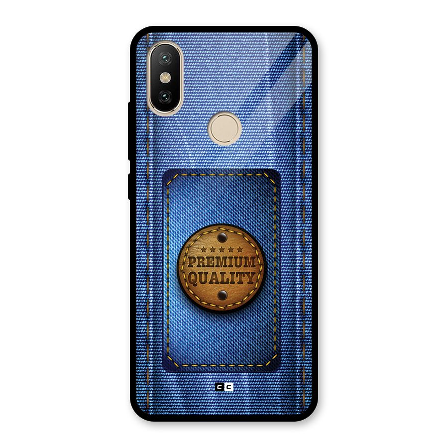 Premium Quality Denim Glass Back Case for Redmi A2