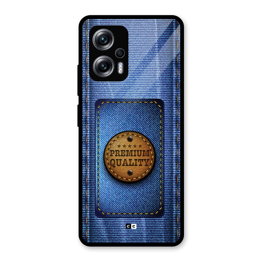 Premium Quality Denim Glass Back Case for Redmi K50i