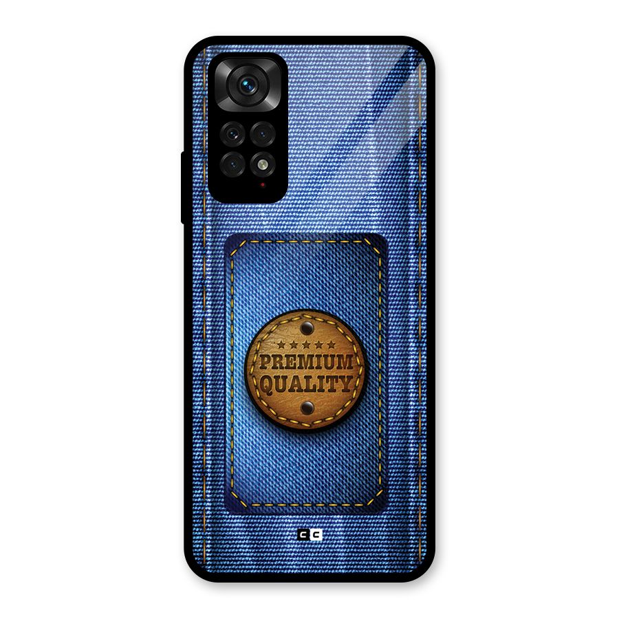 Premium Quality Denim Glass Back Case for Redmi Note 11S