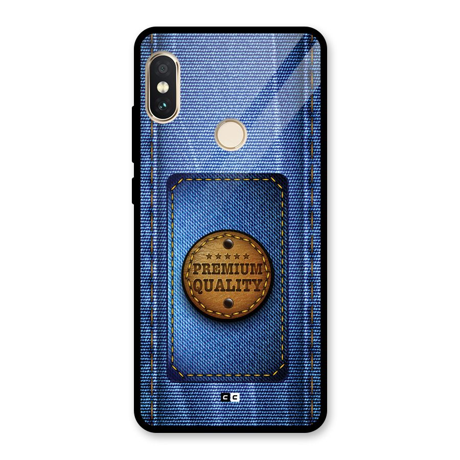 Premium Quality Denim Glass Back Case for Redmi Note 5 Pro