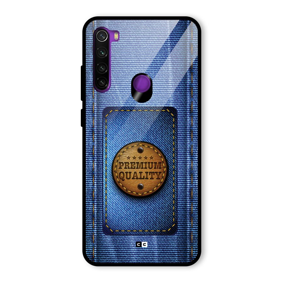 Premium Quality Denim Glass Back Case for Redmi Note 8