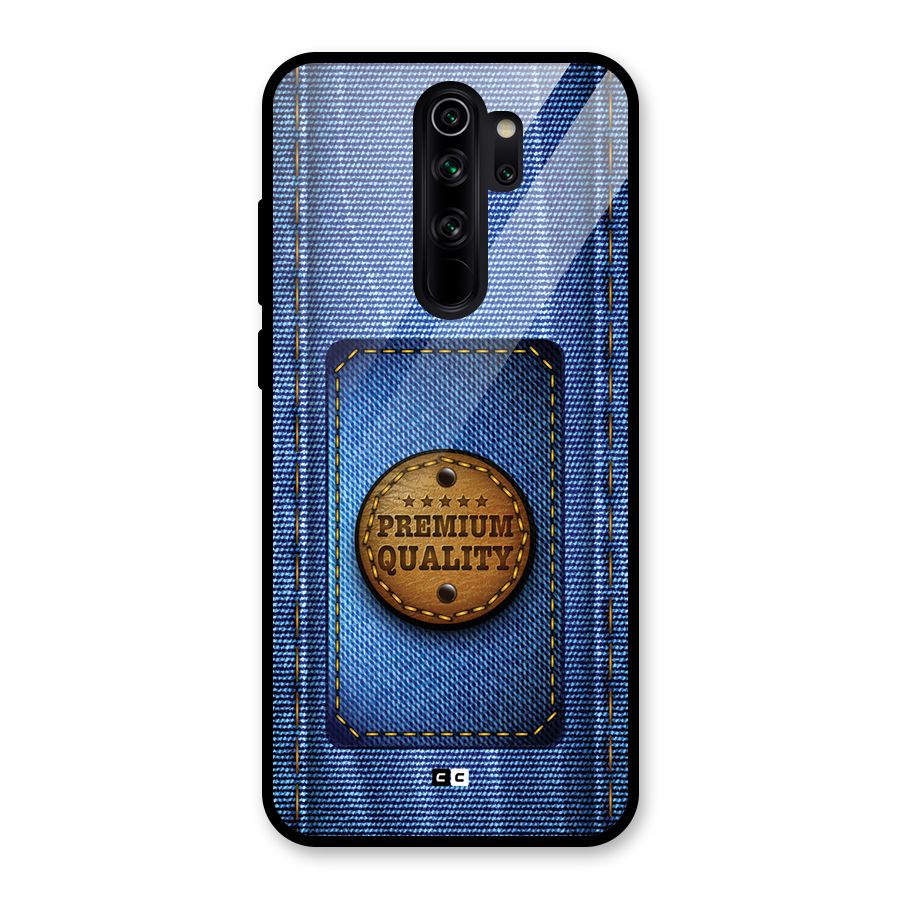 Premium Quality Denim Glass Back Case for Redmi Note 8 Pro