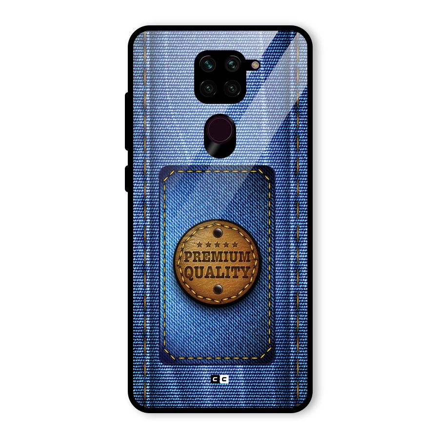 Premium Quality Denim Glass Back Case for Redmi Note 9