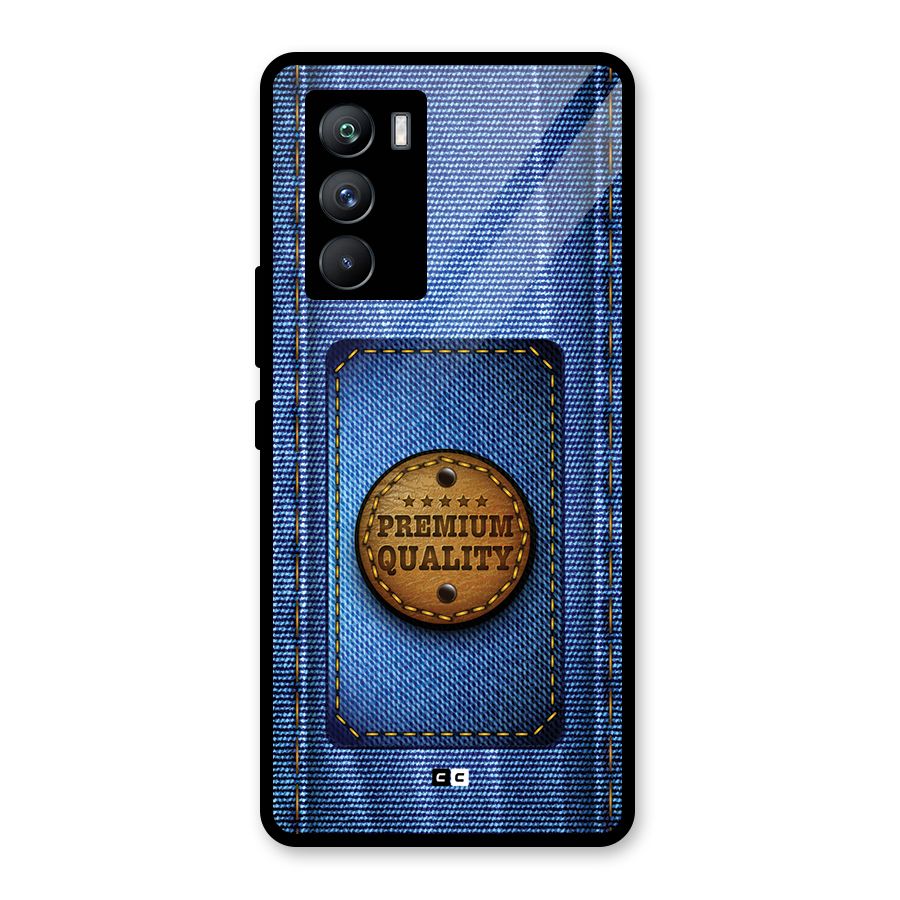 Premium Quality Denim Glass Back Case for Vivo iQOO 9 SE