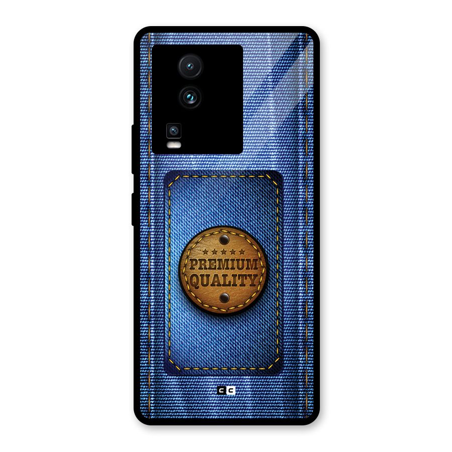 Premium Quality Denim Glass Back Case for Vivo iQOO Neo 7