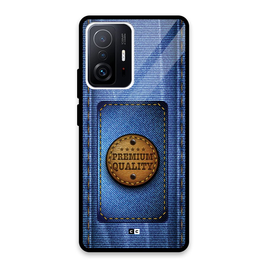Premium Quality Denim Glass Back Case for Xiaomi 11T Pro