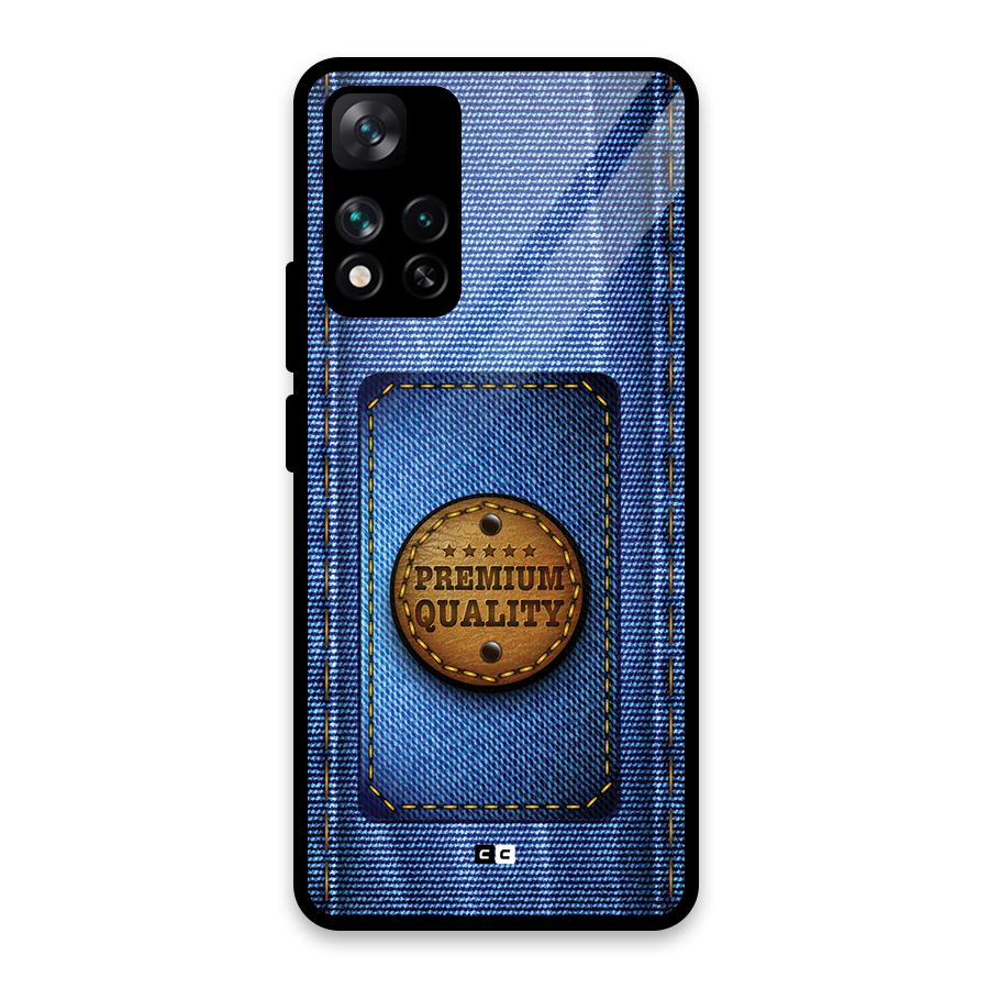 Premium Quality Denim Glass Back Case for Xiaomi 11i HyperCharge 5G