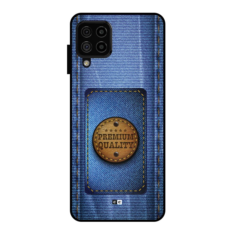 Premium Quality Denim Metal Back Case for Galaxy A22 4G