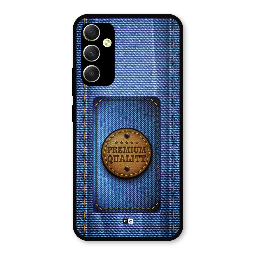Premium Quality Denim Metal Back Case for Galaxy A34