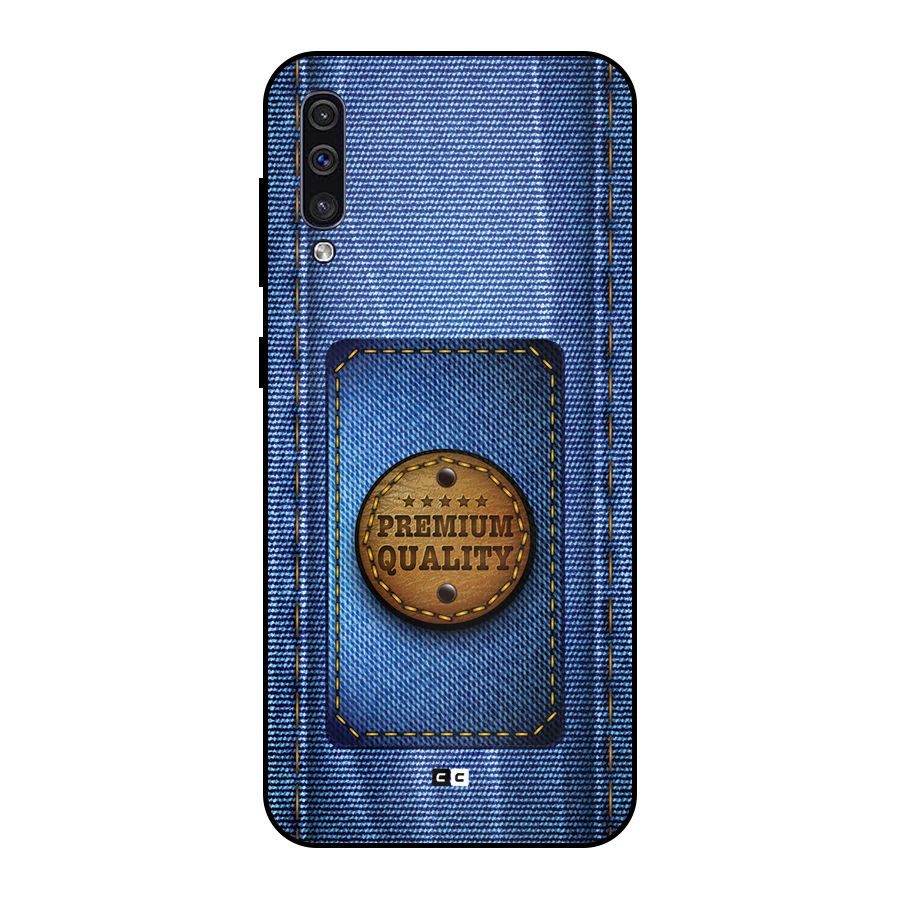 Premium Quality Denim Metal Back Case for Galaxy A50