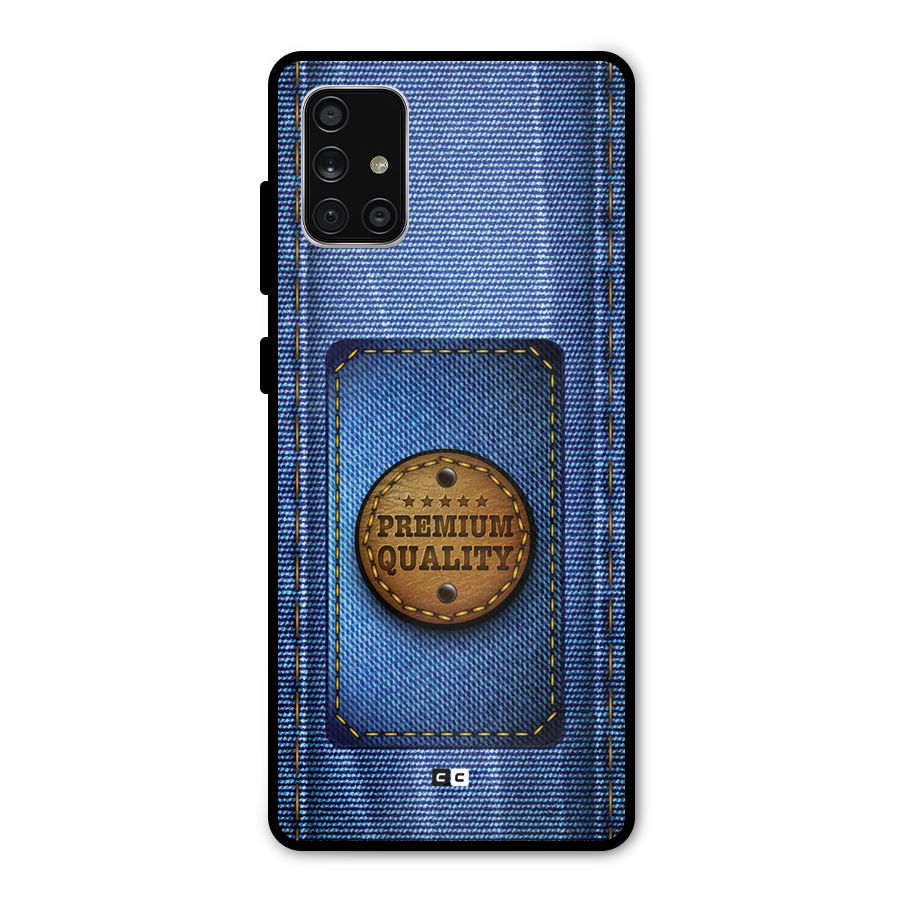 Premium Quality Denim Metal Back Case for Galaxy A71